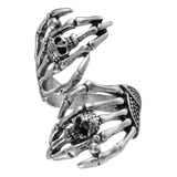 Calidad Anillos Calavera Color Plata For Hombre