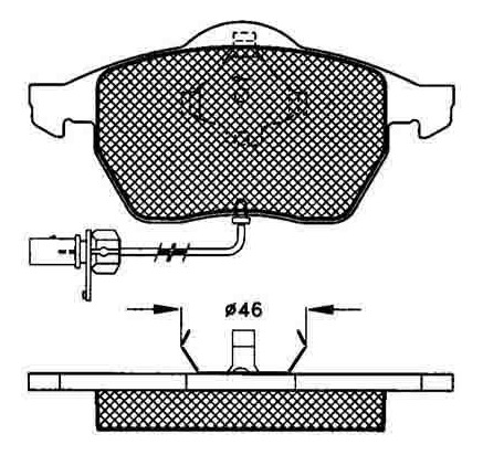 Pastillas Freno Para Audi A6 Quattro 2.4 - 2.8 98/ Delantera Foto 2