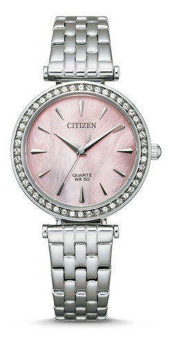 Reloj Dama Citizen Er0210-55y Cristales Carátula Madre Perla