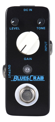 Pedal De Efectos Full Bypass Overdrive Crab Mooer Shell Blue