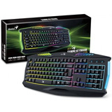 Teclado Genius Gaming Scorpion K220 Iluminacion 7 Color Usb