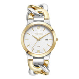 Relógio Technos Feminino Ref: 2115twt/1k Bracelete Bicolor