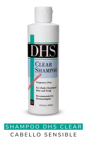 Shampoo Dhs Clear 240ml - Limpieza Diaria Cabello Sensible