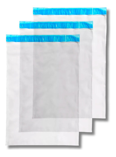 Kit 1000 Envelope Saco De Segurança Envio Transparente 19x25