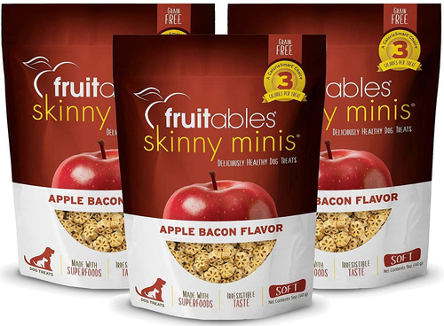 Fruitables Skinny Minis Apple Bacon, Paquete De De 3