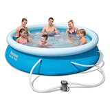 Bestway Fast Set 10 X 30 Conjunto De Piscina Sobre El Suelo