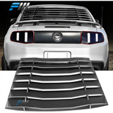 Fits 2005-2014 Ford Mustang Black Rear Window Louvers Su Zzg