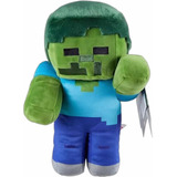 Peluche Zombie Mob Minecraft Original Mojang Mattel Nuevo