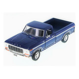 Ford F-150 1979 Custom Pick Up- Sin Caja- Az Motormax 1/24