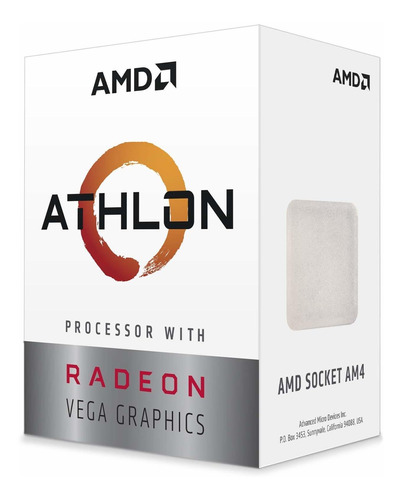 Amd Athlon 200ge 2-core 4-thread Am4 Socket Con Radeon Vega 