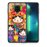 Funda Xiaomi Redmi Note 9 Lele Mueñeca Mexicana Tpu Uso Rudo