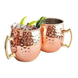 Pack 2 Mugs De Cobre Vasos Tragos Moscow Mule Mojito