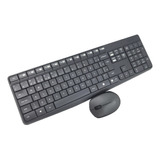 Teclado E Mouse Sem Fio Logitech Mk235 Português