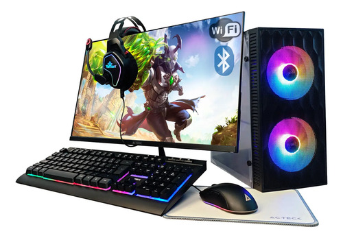 Pc Gamer Completa Ryzen 5600gt 32g Ram 500g Ssd Monitor Msi | Meses sin interés