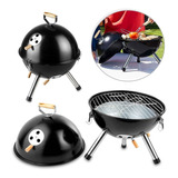 Bbq Grill Cook Mini Asador Carbón Metálico Parrilla Familia