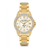 Bulova Star Collection 98r235 Zafiro Diamantes Reloj Mujer 