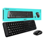 Mouse + Teclado  Logitech Mk220 Wireless Compact Usb 0827 