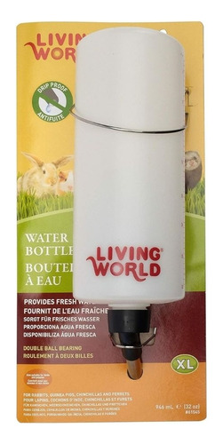 Bebedero Living World Hermético 946ml Cobayas Huron Conejos