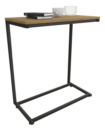 Mesa De Apoio Lateral 50cm Industrial Crome Li025 Freijo Pre