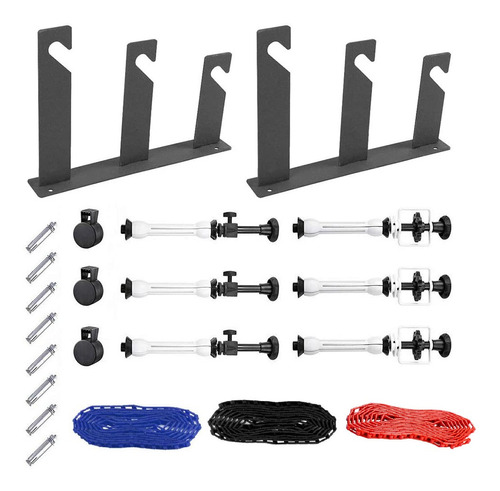 Soporte Fondo Infinito X3 Kit Cadenas Ganchos Resistente