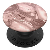 Pop Socket Marble Rose Gold Diseño De Marmol Rosa Claro   