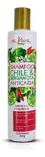  Shampoo Fortalecedor Chile Bergamota Anticaída 300ml Nekane