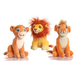 3 Piezas El Rey León Simba Nala Mufasa Muñeca Peluche Juguet