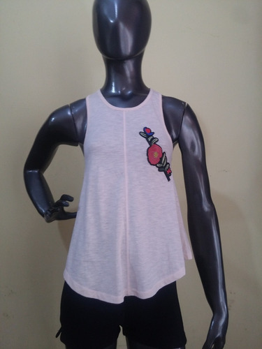 Musculosa De Algodon Con Aplique St Marie  