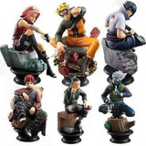 Kit 6 Figures Boneco Naruto Kakashi Sakura Gaara Sasuke