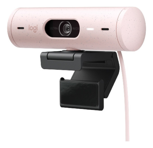 Webcam Cámara Web Logitech Hd Brio 500 Rosa Full Hd 60fps