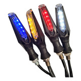 Par Direccionales Led Bicolor Intermitente P/moto Universal