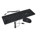 Kit Combo Teclado Mouse Mause Español Cable Pc Soul Barato