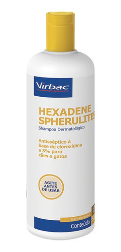 Shampoo Virbac Hexadene Spherulites Para Cães E Gatos -500ml