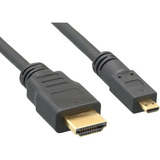 Cablelera Micro Hdmi A Hdmi 34awg 1, Color Negro (zc95b1mm-0