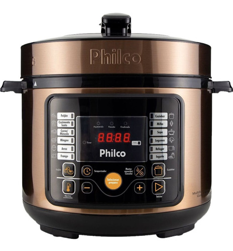 Panela De Pressão Elétrica Philco 5l Digital Gold - 110v