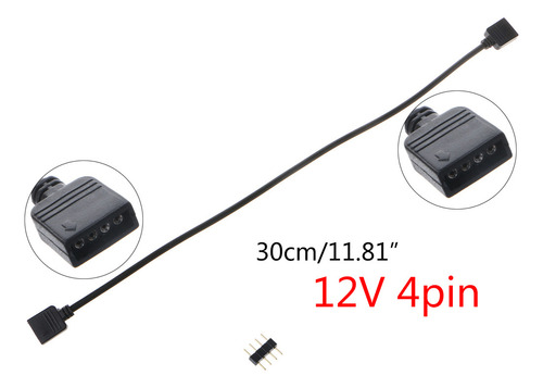 12v 4pin Aura Rgb Cable Adaptador De Extensión Placa Base A