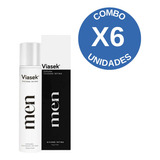 Combo X6 Viasek Espuma Cuidado Íntimo Del Hombre 75 Ml