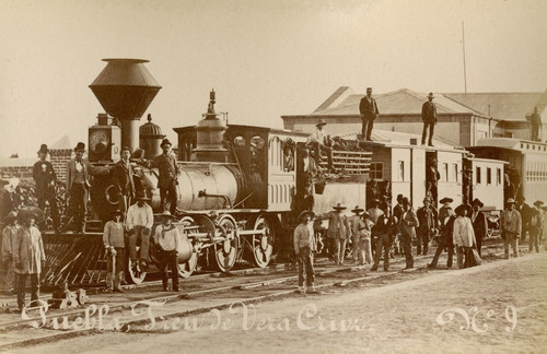 Lienzo Tela Fotografía Ferrocarriles De México 80x120cm