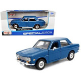 Maisto 1:24 1971 Datsun 510 Azul Clásico Caja Individual 