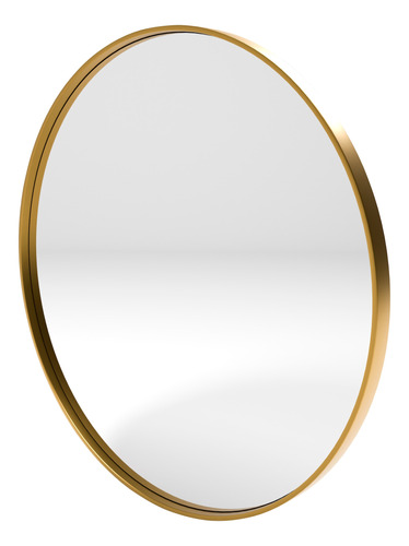 Espejo Decorativo Circular Con Marco De Acero 1 M