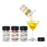 Polvo Luster Dust Comestible Para Bebidas, 4 Colores: Simekk