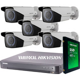 Kit Seguridad Hikvision 8 + Disco + 5 Camara 2mp Varifocal