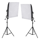 Kit Iluminação Estúdio 02 Softbox E27 40x60 Com Tripé