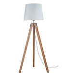 Lampara De Pie Nordica Tripode Plegable Madera Roble Living