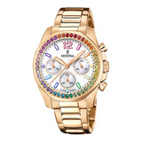 Reloj Para Mujer Festina Rainbow F20639/2 Rosa