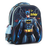 Mochila Escolar Infantil Batman 3d Alto Relevo Costas 