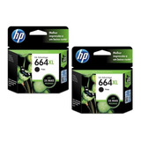 Cartucho Hp 664xl Preto 02 Unidades. Original