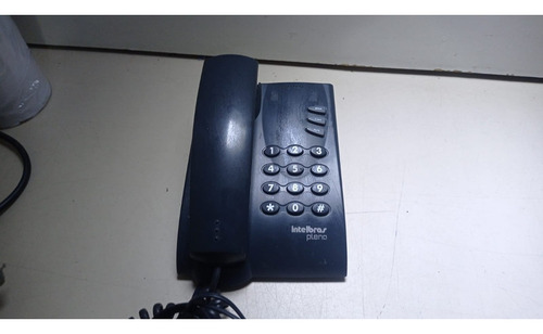 Telefone Fixo Intelbras Com Fio Pleno Preto Estado