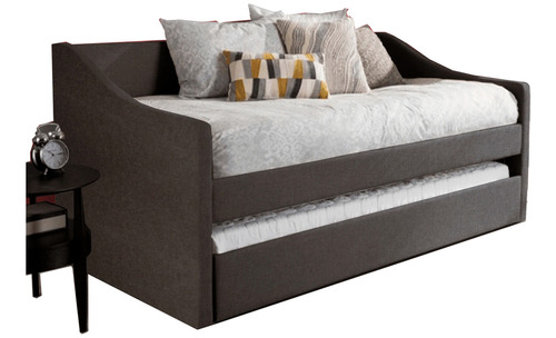 Mueble Cama Diamond Suede Chocolate Twins Literas Camas Base