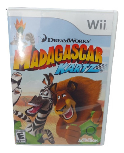 Jogo Nintendo Wii Madagascar Kartz Original Midia Física